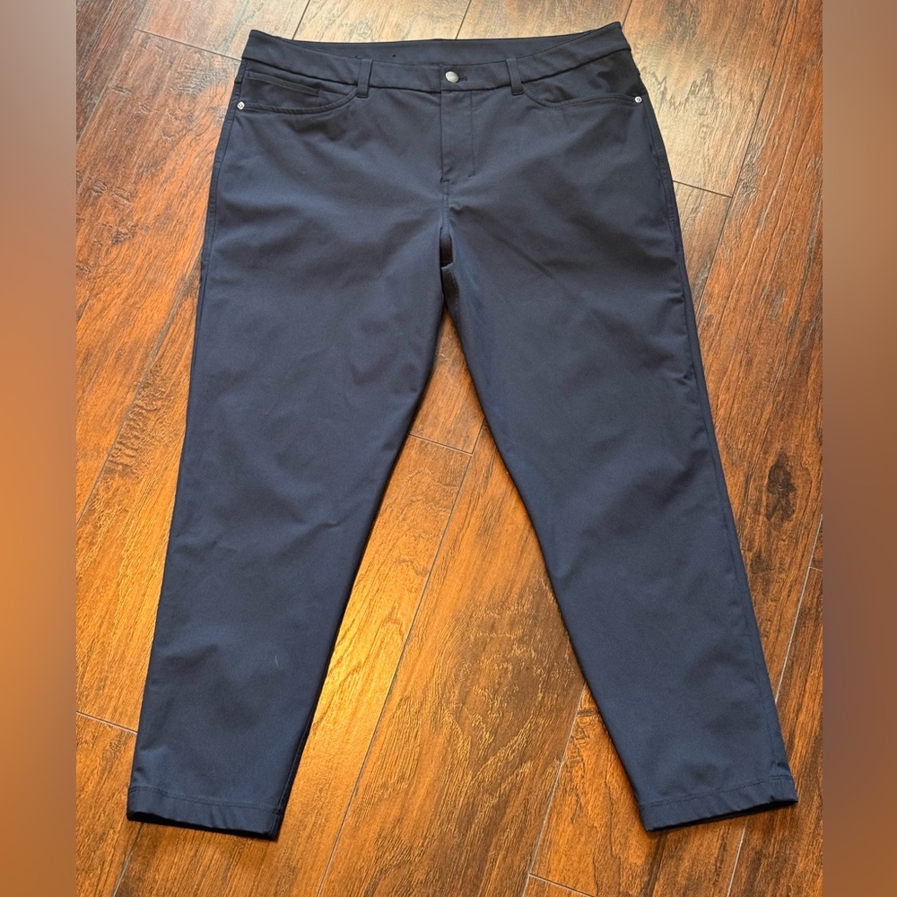 Lululemon Pants Mens 36x27 Navy Blue ABC Classic Fit 5 Pocket Chino Warpstreme